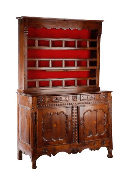 Country French Provincial Walnut Vaisselier (1 of 8)