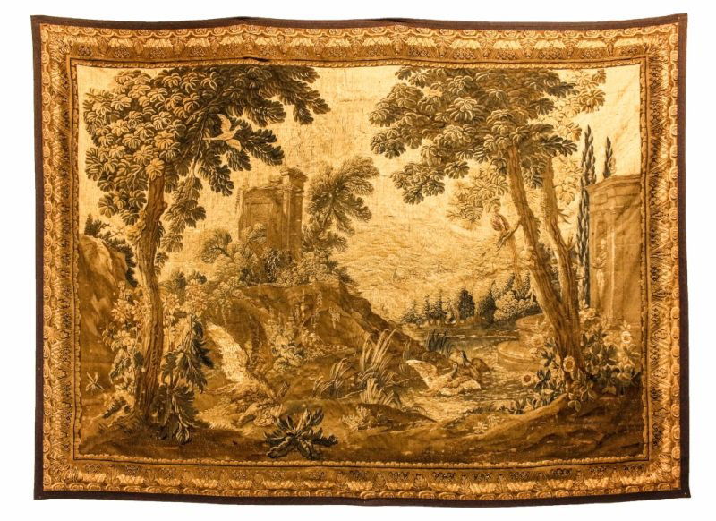 Large Scale 17th C. Flemish Verdure Tapestry (1 of 7)