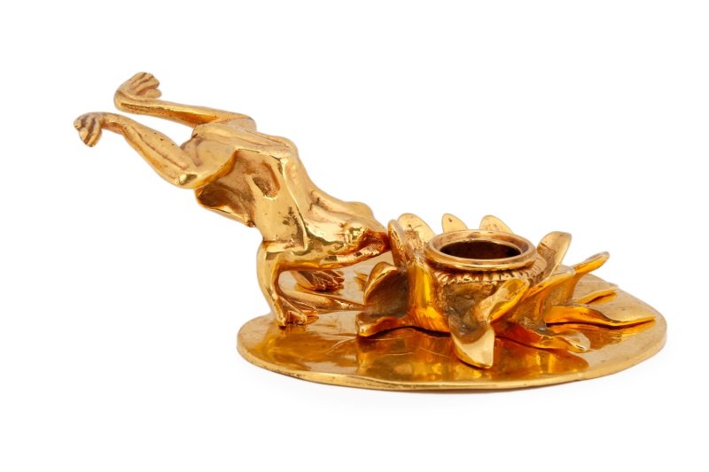 Tiffany & Co. Figural Gilt Bronze Candlestick (1 of 6)
