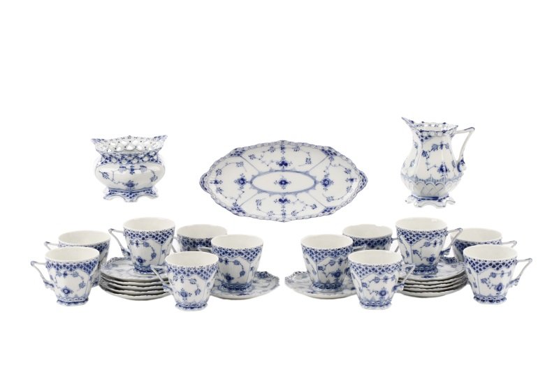 27 Pcs Royal Copenhagen Blue Fluted China (1 of 9)