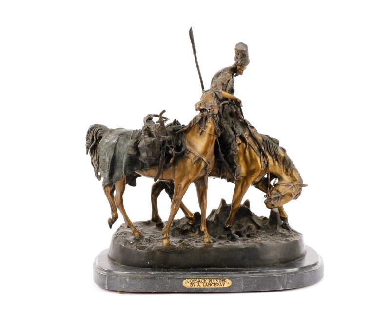 After Lanceray, "Cossack Plunder" Bronze Sculpture (1 of 10)