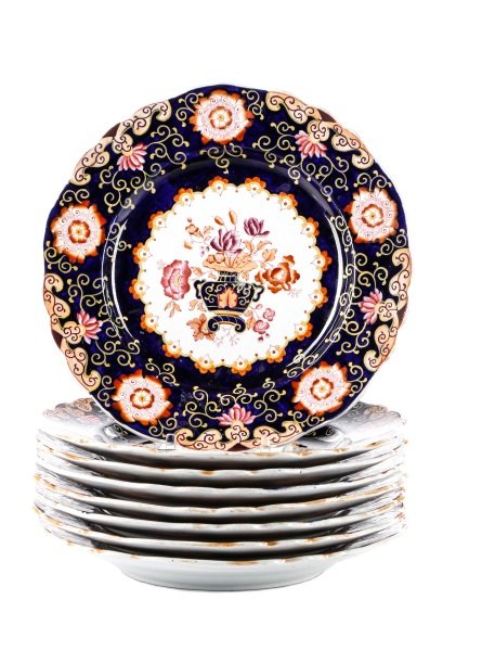 Set of 8 English Imperial Stone China Plates (1 of 7)