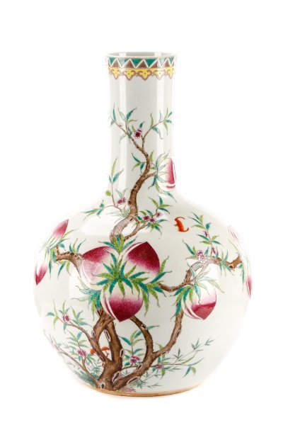 Large Chinese Longevity Peach Tianqiuping, Marked (1 of 9)