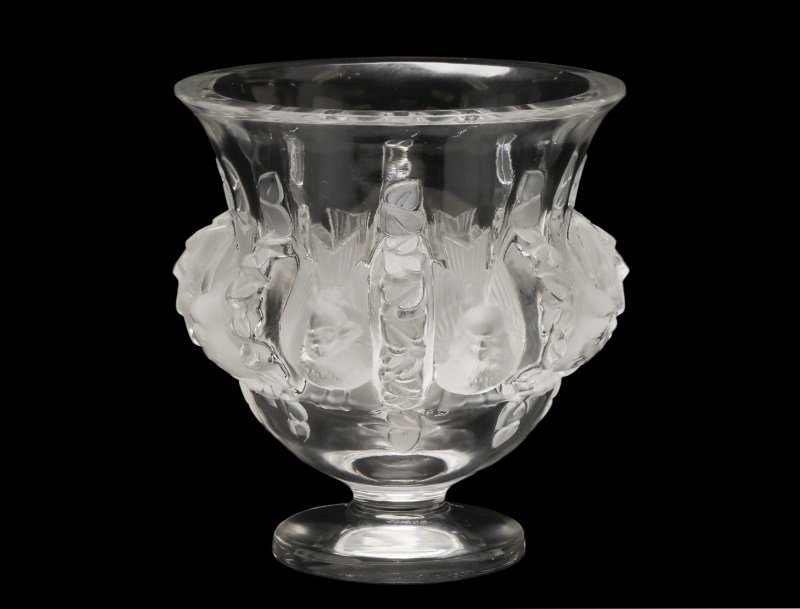 Crystal Dampierre Footed Vase by Lalique (1 of 8)