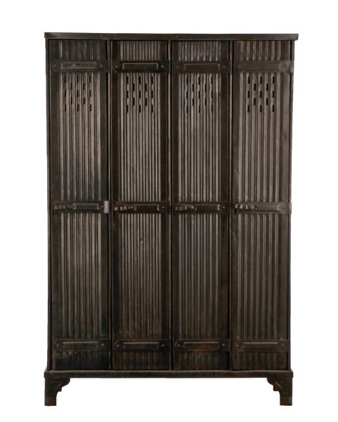 French Art Deco Industrial Style Iron Lockers (1 of 9)