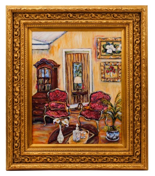 Ann Copelan Signed Oil, "Artist's Apartment" (1 of 8)