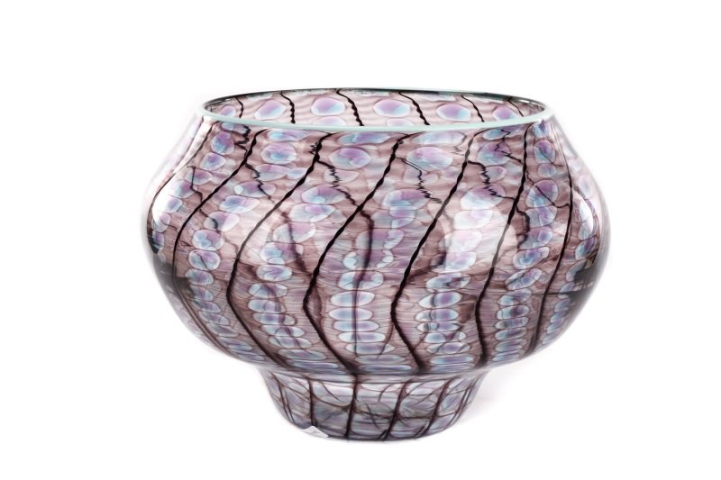 3 TOM PHILABAUM REPTILIAN ART GLASS Tom Philabaum, Perfume Jewel Tones