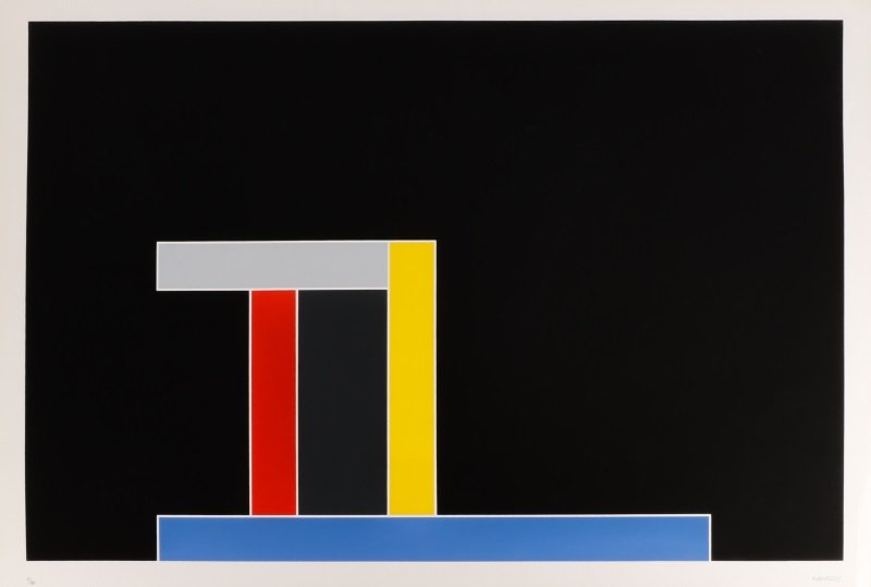 Per Arnoldi, "Untitled", Pencil Signed Serigraph (1 of 6)