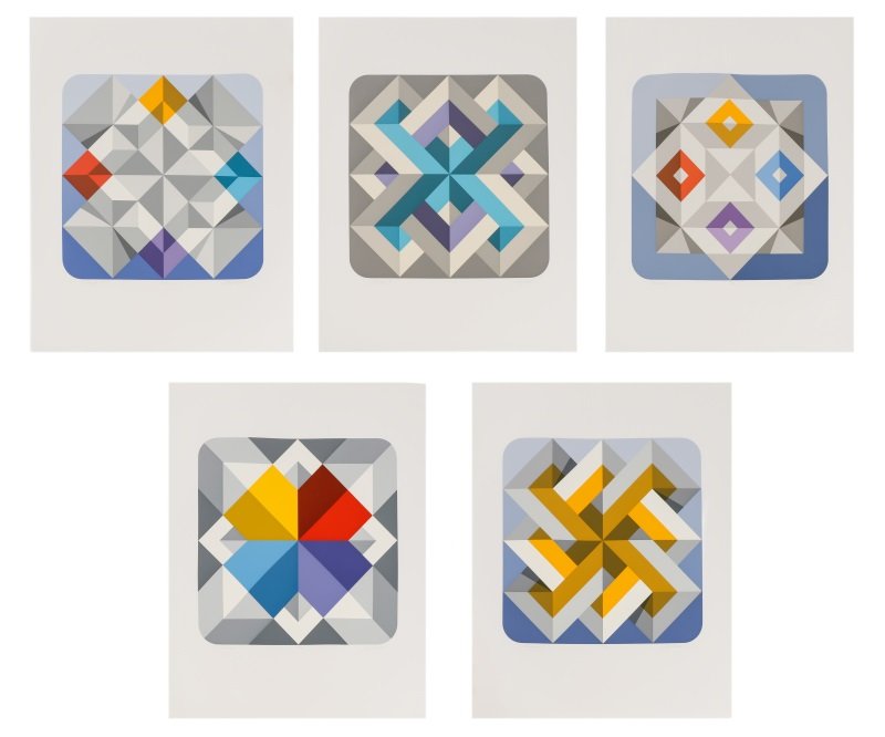 Marko Spalatin, 5 Serigraphs from "Chiapas" Series (1 of 10)