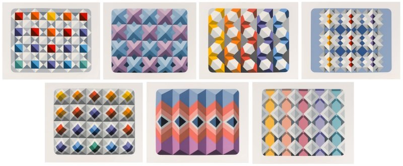 Marko Spalatin, 7 Serigraphs from "Nebula" Series (1 of 10)