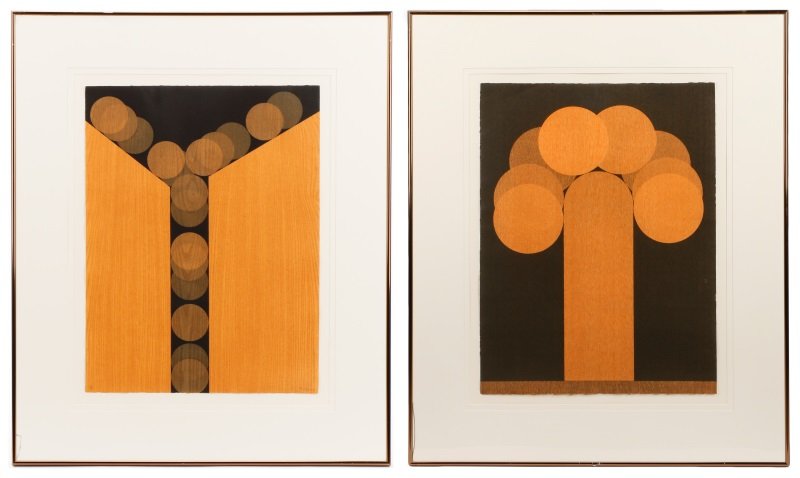 Collection of 2 Pol Bury Untitled Serigraphs (1 of 8)