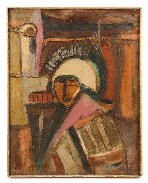 Steffen Thomas 1968 2-Sided Encaustic Work (1 of 8)