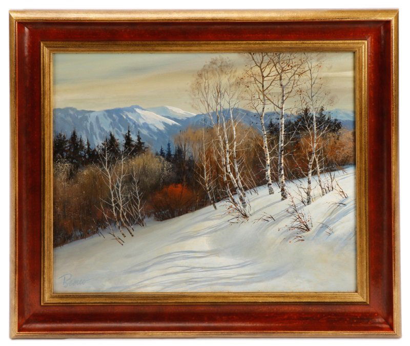 Don Bemco Bennett Winter Oil Painting, Signed (1 of 7)