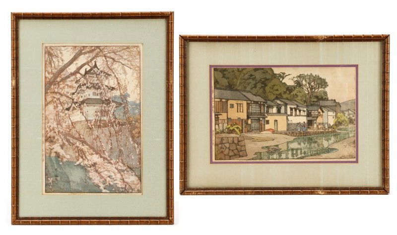 Two Hiroshi Yoshida Signed Woodblock Prints (1 of 10)