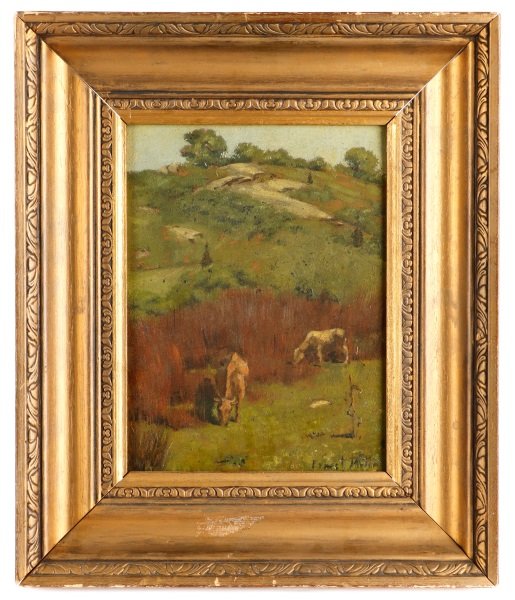 Ernest Parton, Pasture Scene with Cattle, Oil (1 of 7)