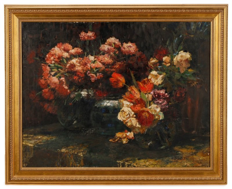 Alfred Theodore Joseph Bastien, Still Life Oil (1 of 10)