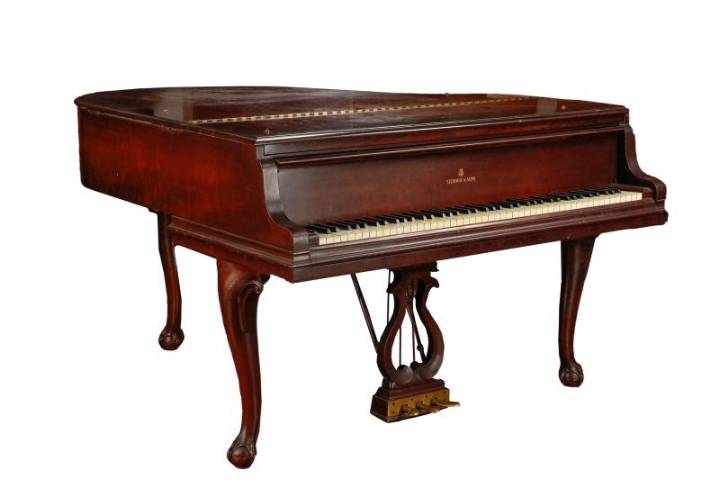 Steinway Mahogany Baby Grand Piano, C. 1940 (1 of 10)
