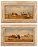 2 Jan Wolski, Hungarian Traders Scenes, Oil Board