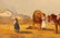 2 Jan Wolski, Hungarian Traders Scenes, Oil Board - 3