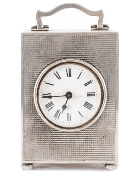 Elkington & Co. Sterling Carriage Clock, c.1920 (1 of 8)