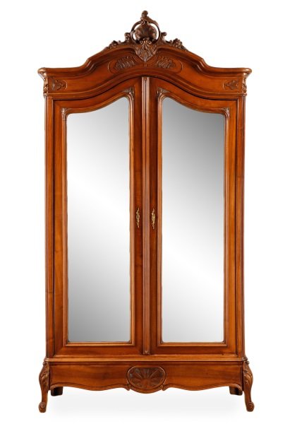Large French Louis XV Style Walnut  Armoire (1 of 10)