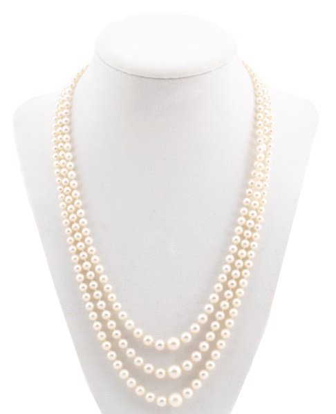 Mikimoto graduated pearl necklace Clearance