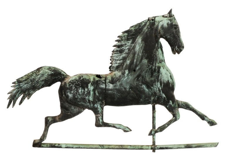 Harris & Co. 19th C. Blackhawk Horse Weathervane (1 of 9)