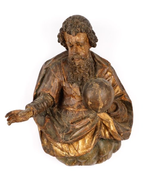 17th C. Spanish Giltwood Carving of God the Father (1 of 10)