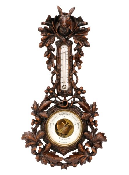 Black Forest Wheel Thermometer & Barometer (1 of 8)