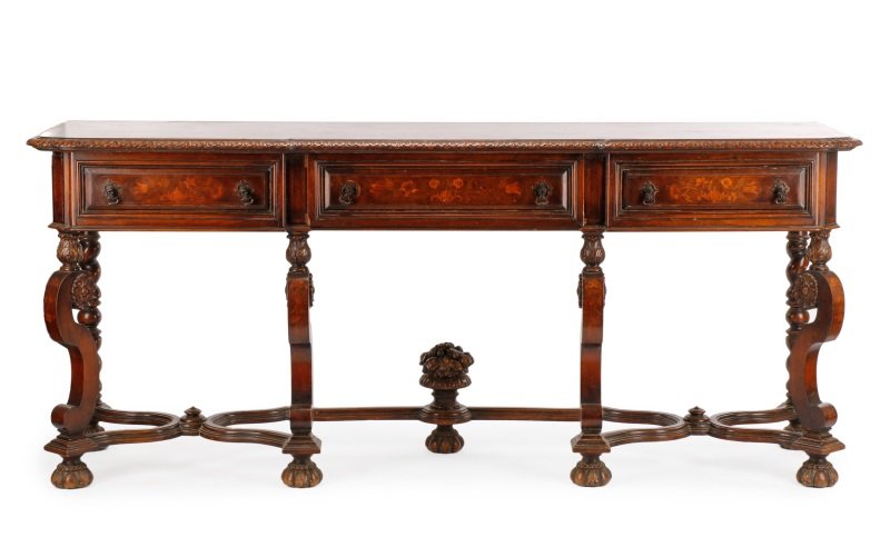 Marquetry Inlaid Walnut Sideboard, Hampton Shops (1 of 10)