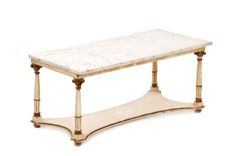 Italian Parcel Gilt & Marble Top Coffee Table (1 of 5)
