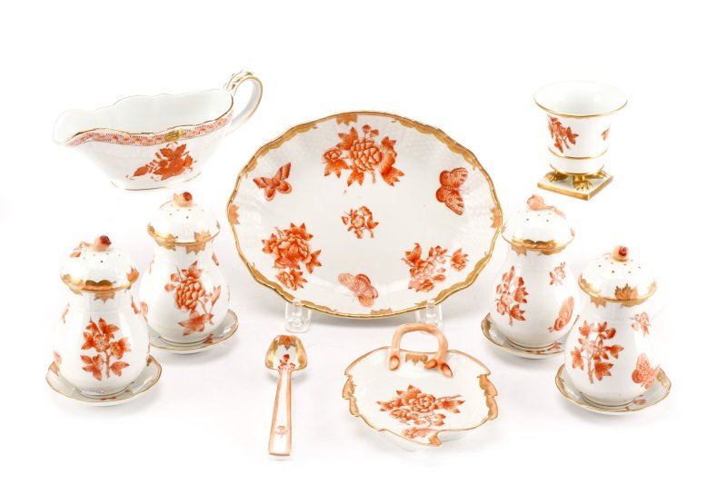 Herend China Fortuna Rust 13 Serving Pieces (1 of 7)