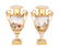 Pair of Old Paris Figural & Gilt Porcelain Urns