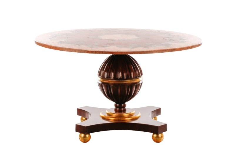 Continental Pietra Dura Inlaid Marble Center Table (1 of 5)