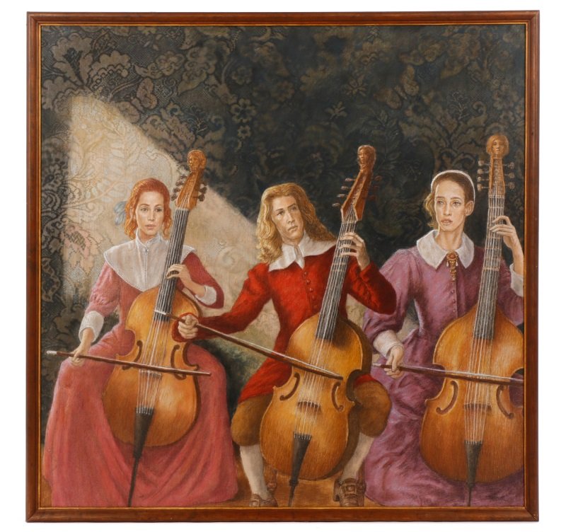 James Yarbrough, Three Cello Players, Signed (1 of 10)
