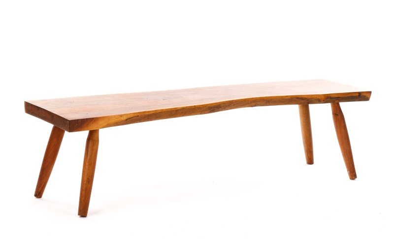 Manner of Nakashima, Slab Form Bench or Table (1 of 10)