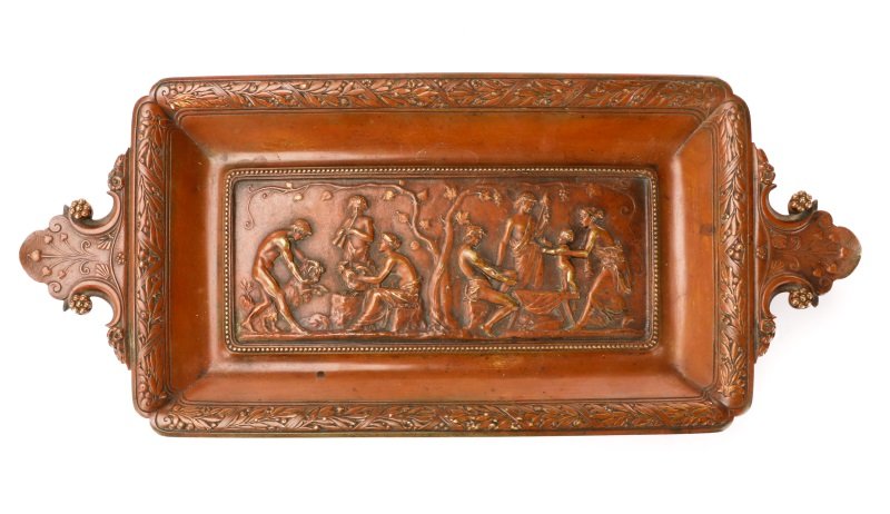 Manner of Robert, Bronze Neoclassical Footed Tray (1 of 10)