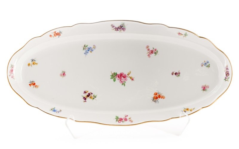 Meissen Floral Motif Porcelain Oval Platter (1 of 6)