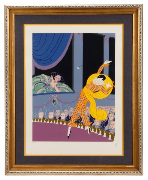 Erté, "Harlequin", Limited Edition Serigraph (1 of 7)
