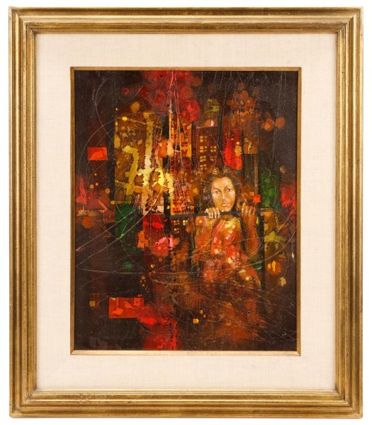 Yankel Ginzberg, "In New York", Acrylic On Canvas (1 of 7)