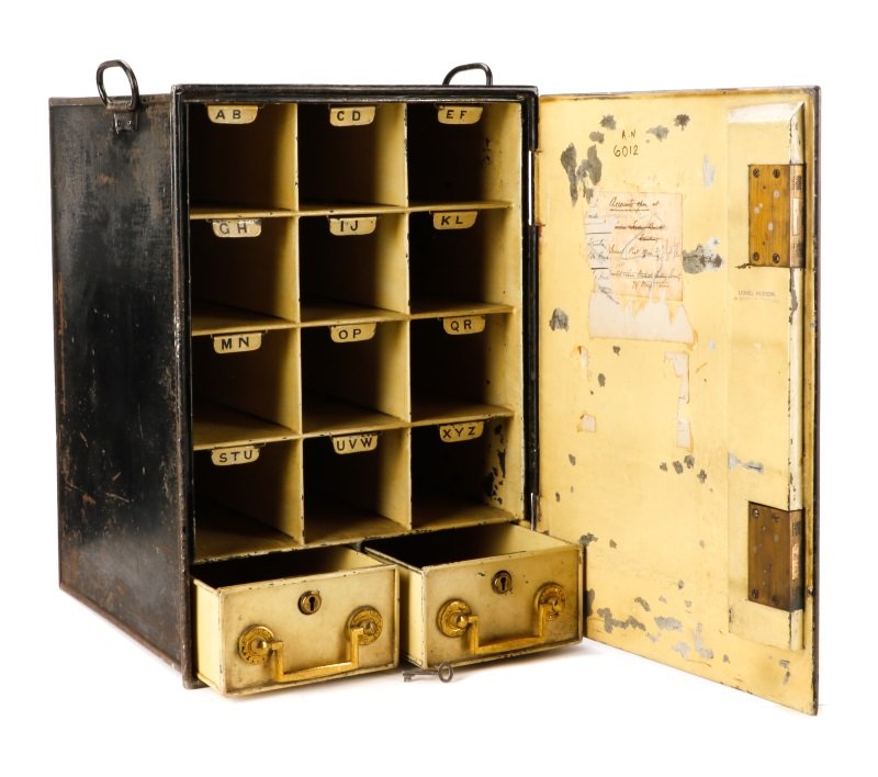 Hobbs & Co Painted Steel Safe, Late 19th (1 of 8)