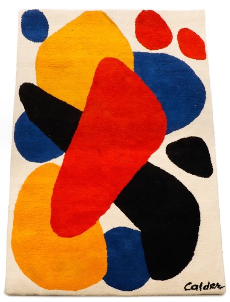 After Alexander Calder 'Boomerang' Wool Rug (1 of 8)