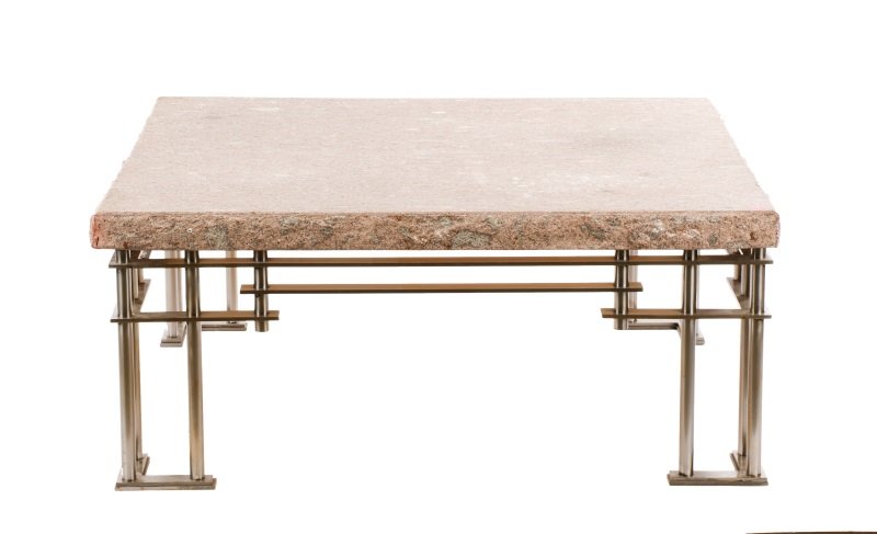 'Atilla' Steel Low Table by Jean-Michel Wilmotte (1 of 5)