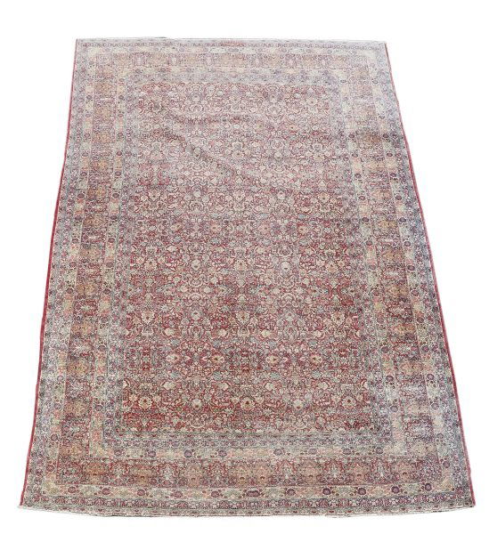 Signed Hand Woven Kerman Lavar Rug 12' 8" x 20' (1 of 5)