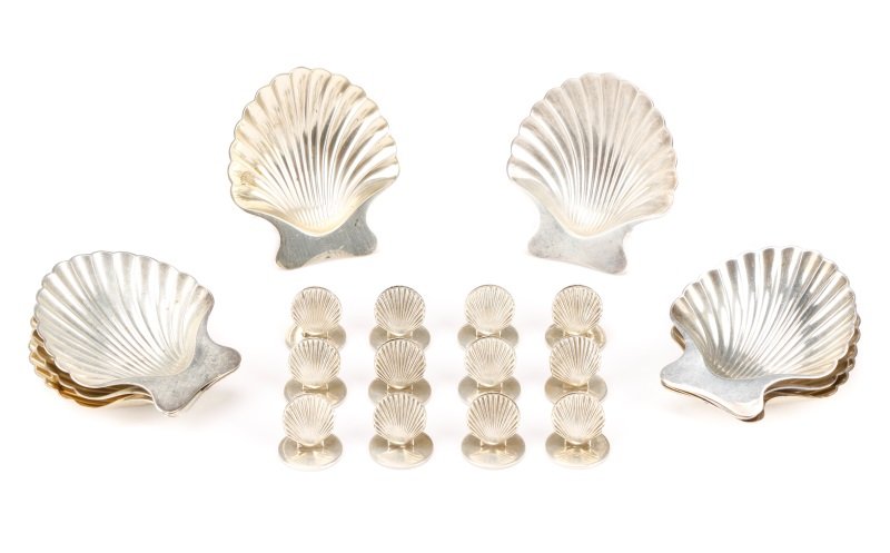 20 Tiffany Sterling Silver Shell Service Items (1 of 8)