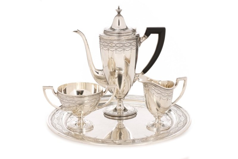 Tiffany & Co. 4 Pc. Sterling Demitasse Service (1 of 9)