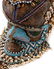 African Kuba Bwoom Helmet Mask, Bead & Shell - 3