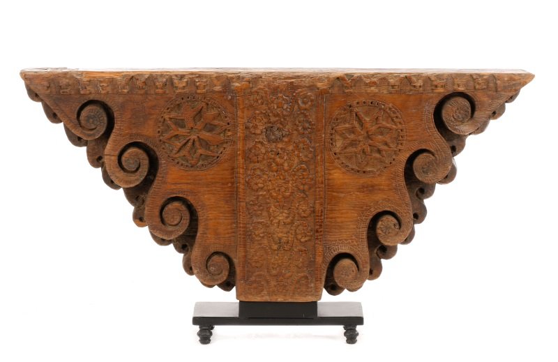 Architectural Carved Wood Fragment Console Table (1 of 10)
