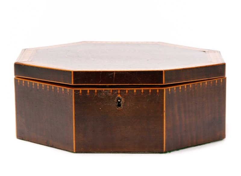 American Octagonal Sailor's Valentine Box, 19th C (1 of 10)