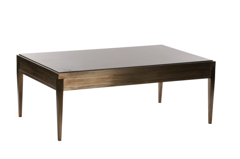 Modernist Brushed Steel & Granite Coffee Table (1 of 5)
